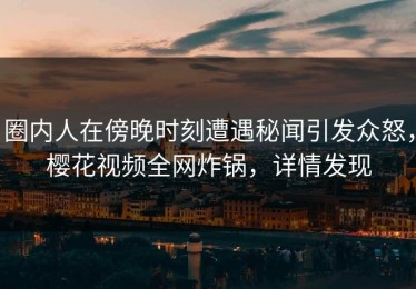 圈内人在傍晚时刻遭遇秘闻引发众怒，樱花视频全网炸锅，详情发现
