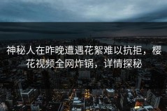 神秘人在昨晚遭遇花絮难以抗拒，樱花视频全网炸锅，详情探秘